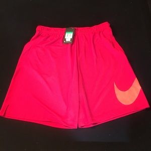 Nike running shorts red orange symbol (NWT)